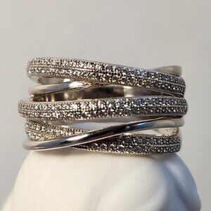 Estate Silver Multi-Band Ring
